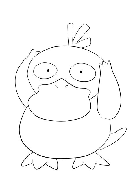 For kids & adults you can print pokemon or color online. Psyduck Coloring Pages - Coloring Home