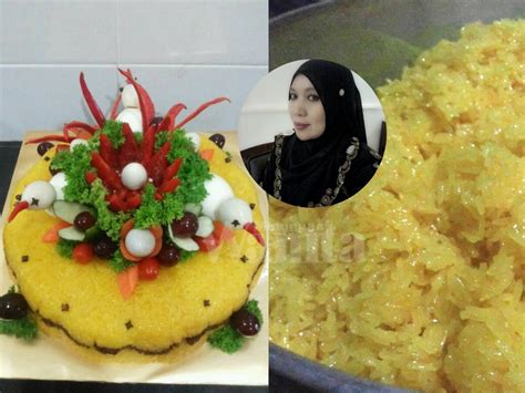 Tak susah nak buat pulut kuning jika kita tahu teknik membuatnya. Hiasan Pulut Kuning Hari Jadi Simple