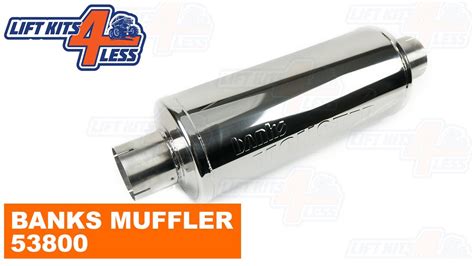 Muffler flowmaster that can ease off your car's exhaust system functions optimally. Banks Power 53800 Muffler | Monster - YouTube