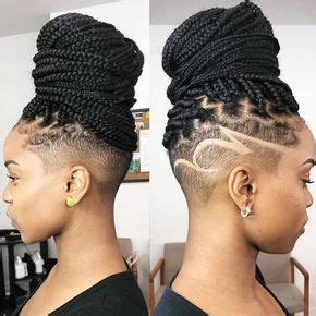 This hairstyle requires the right amount of pulling and twisting to create a gorgeous faux hawk shape. Box Braids with Shaved Sides: 21 Stylish Ways to Rock the ...