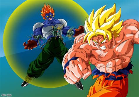How will goku's stamina hold up against the multiplied strength of two fused saiyans?! Goku VS Super C13 by Niiii-Link on @DeviantArt | Power ...