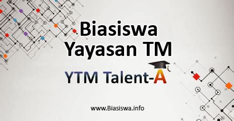 Biasiswa ken foundation scholarship programme. Biasiswa Yayasan TM (YTM Talent-A) 2018