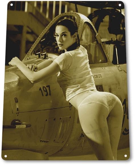 Please remember to share it with your friends if you like. TIN SIGN "Weapons Loader" Aviation Pin-up Girl Metal Hot ...