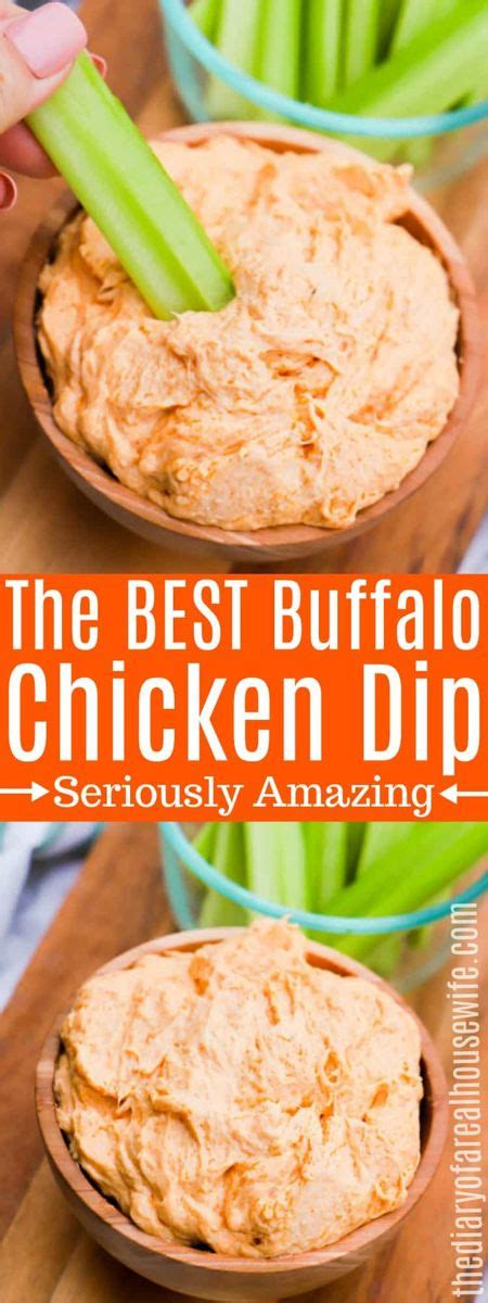See recipes for classic buffalo wing dip too. Buffalo Chicken Dip (With images) | Buffalo chicken dip ...