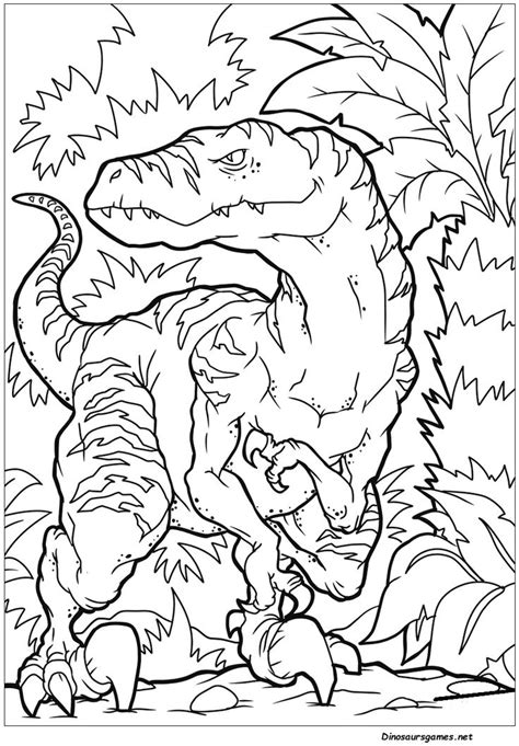 A procompsognathus and the landscape. Get Velociraptor Dino Coloring Page from Dinosaursgames ...