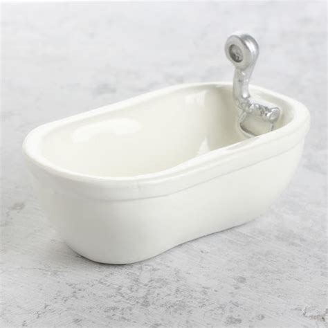 Miniature dollhouse laundry tub with wooden washboard towel set kids toy gift. Miniature Porcelain Look Bathtub - Miniatures - View All ...