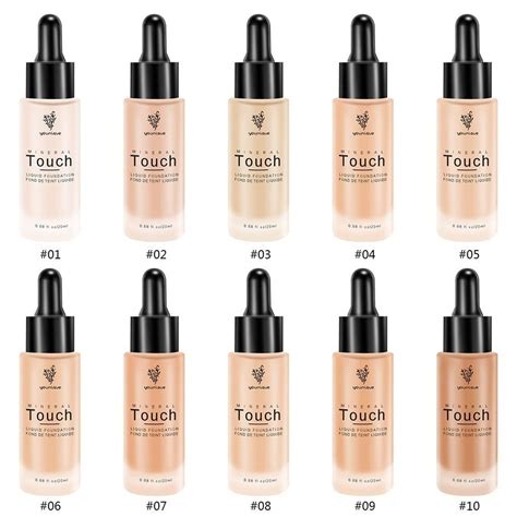 Find your perfect match from a variety of shades and 20ml Mineral Touch Make up Face Long Lasting Oil Control ...