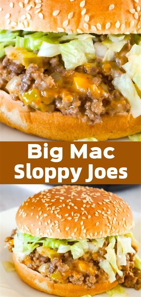 The slow cooker recipe instructions are listed in the recipe card below. Big Mac Sloppy Joes are delicious ground beef sandwiches ...