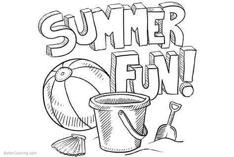 Enjoy swimming, digging, sandcastles, or lay lazy on your towel in the sun. Beach Ball Coloring Pages Summer Fun - Free Printable ...