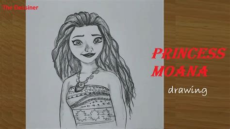 Choose any of 4 images and try to draw it. How to draw Disney princess Moana / Pencil sketch drawing ...