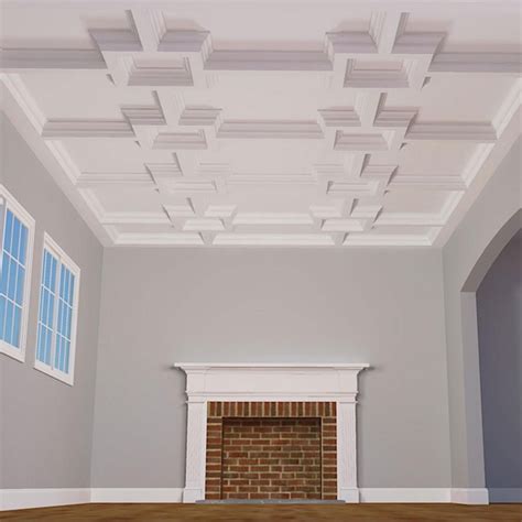 Transform your ceiling into an elegant, beautiful and timeless display that will make a statement and add tremendous value to your living spaces. Ekena Millwork 36 in. Inner Square Intersection for 8 in ...