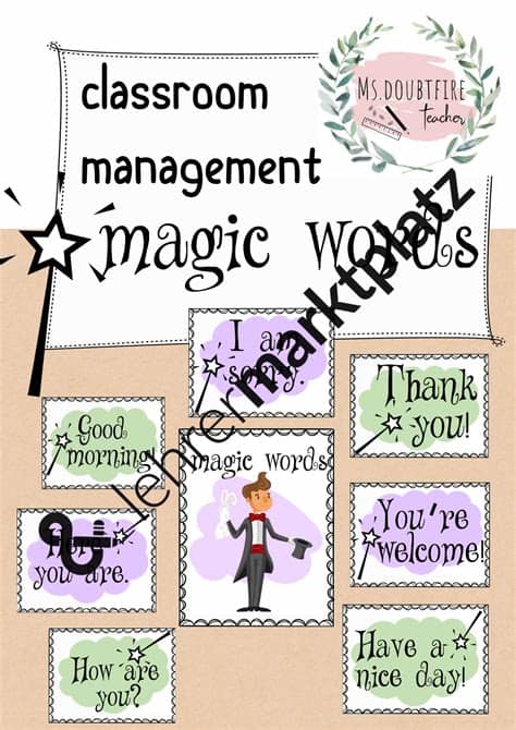 The medium is the message. classroom phrases - magic words (Höflichkeit im ...