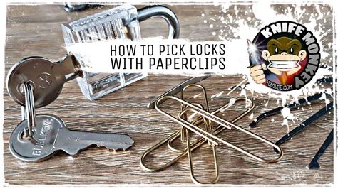 Hold the lock in your left hand. How to Pick a Lock With Paperclips (Beginners Guide) - YouTube