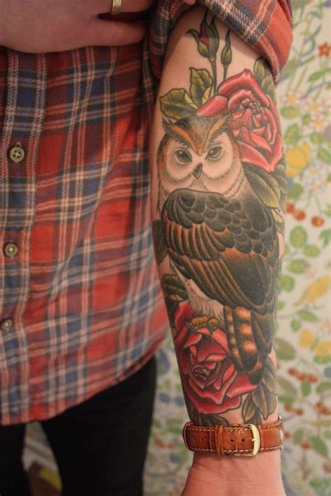 Now, let's go deeper about what they actually mean. Owl & Roses | Rose tattoos, Tattoos, Picture tattoos