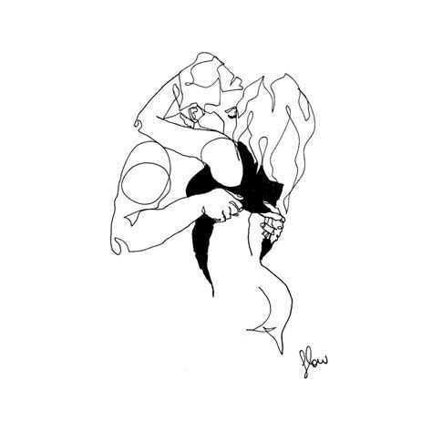 Artist Uses Simple Line Drawings To Capture A Couple's ...
