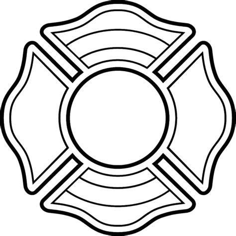Cut out the shape and use it for coloring, crafts, stencils, and more. Firefighter Badge Coloring Pages - Coloring Home