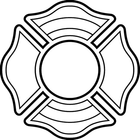 Cut out the shape and use it for coloring, crafts, stencils, and more. Firefighter Badge Coloring Pages - Coloring Home
