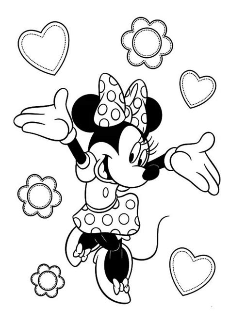 Minnie mouse birthday coloring pages printable. Minnie Mouse Coloring Pages - Z31