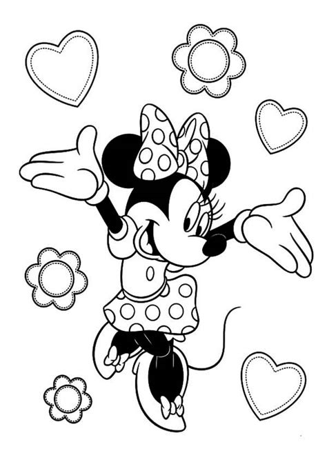 Here is a free coloring page of minnie mouse. Minnie Mouse Coloring Pages - Z31