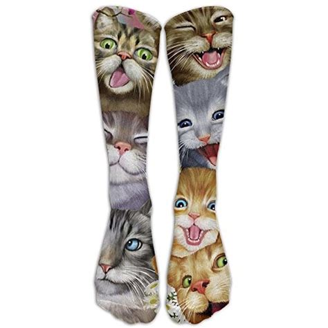 Yes, your cat on your very own socks! Cats Selfie Knee High Graduated Compression Socks For ...