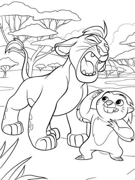 I wanna be like you coloring page. Free Lion Guard Coloring Pages at GetDrawings | Free download