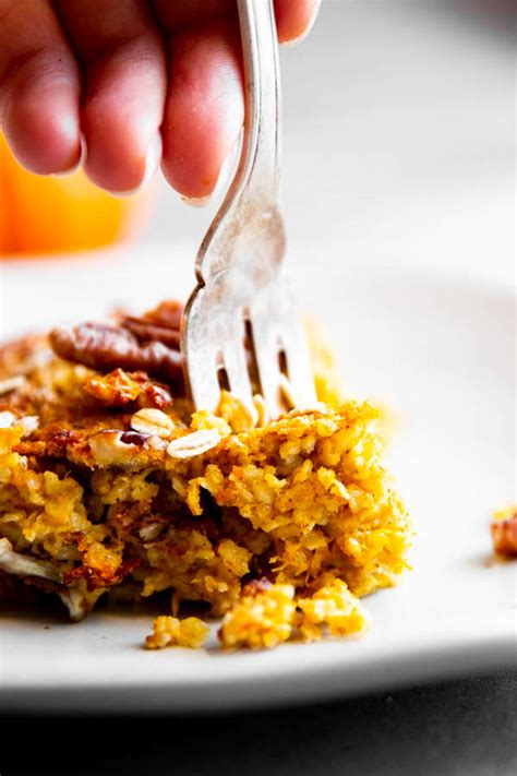 Low carb oatmeal is very easy to customize to your tastes; Pumpkin Baked Oatmeal Recipe | Low Fat, Sugar Free, THM E ...