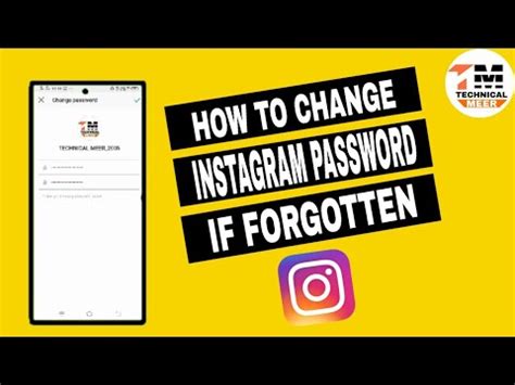 Before you can reset your apple id password, you'll be required to enter the password you used to unlock your mac. How To Change Instagram Password If Forgotten || TECHNICAL ...