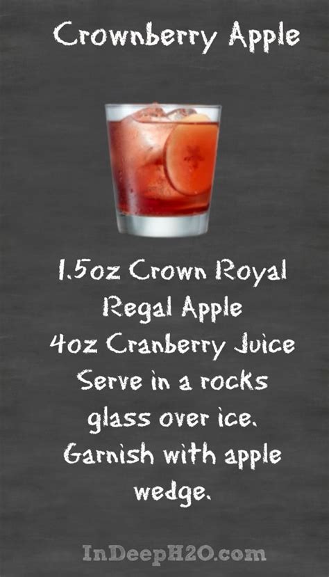 Crown royal regal apple™ flavored whisky in a cocktail shaker with ice. 16 best images about Crown Apple Mixology on Pinterest ...