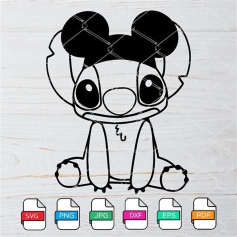 Baby yoda svg, mickey ears svg, the child svg, mandalorian baby svg, star wars svg. Stitch With Mickey Ears SVG - Stitch SVG -Disney SVG in ...