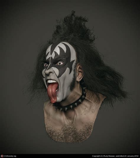 Haz tu selección entre imágenes premium sobre gene simmons de la más alta calidad. Kiss Portrait by Rudy Massar | 3D | CGSociety | Portrait ...