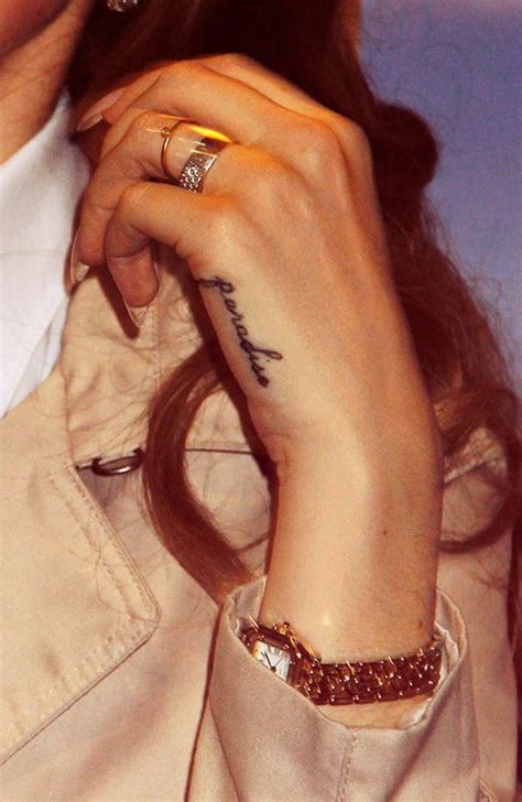 Today i got my very first tattoo! Lana Del Rey #LDR #tattoo #details #style | Paradise ...