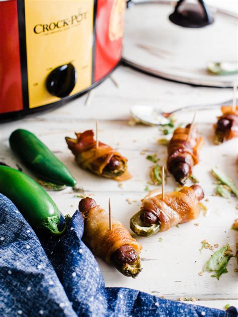 Calories 346 calories from fat 117. Crock-Pot® Bacon Wrapped Jalapeno Little Smokie Poppers ...