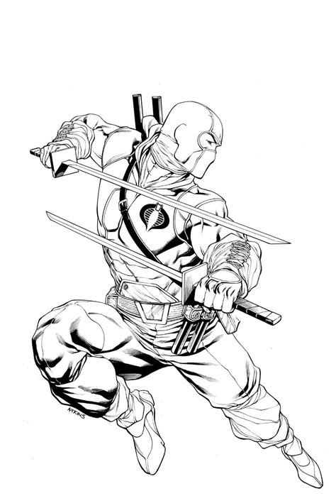 This gi joe line is so oddly mismanaged. Snake Eyes Gi Joe Drawing - Snake Drawing