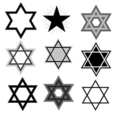 Copy the desired symbol and paste in photoshop or any of the graphic software you want. Free Jewish and Christian Star Symbols - SuziQ Creations