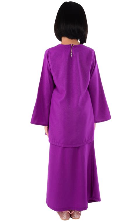 Buy baju kurung and other exclusively designed muslimah fashion from poplook.com. (FAMILY SET) KIDS BAJU KURUNG CATALINA - PURPLE - Baju ...