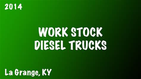 Fit up to 2 passengers. Bluegrass 2014: Work Stock Diesel Trucks | La Grange, KY ...