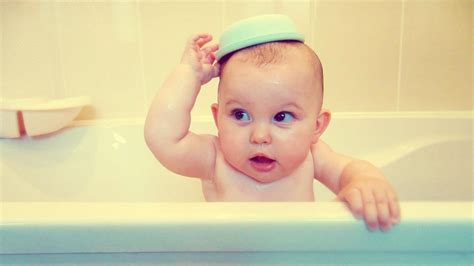 You can bath your baby at any time of the day. FUNNY BABY BATH TIME! - YouTube