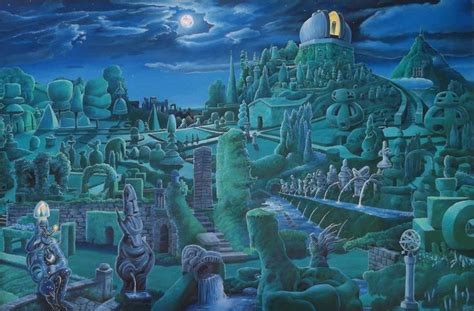 Across the event horizon by james mccarthy oil on canvas, 18″x24″. James McCarthy - The Observatory Gardens At Night | Lovers ...