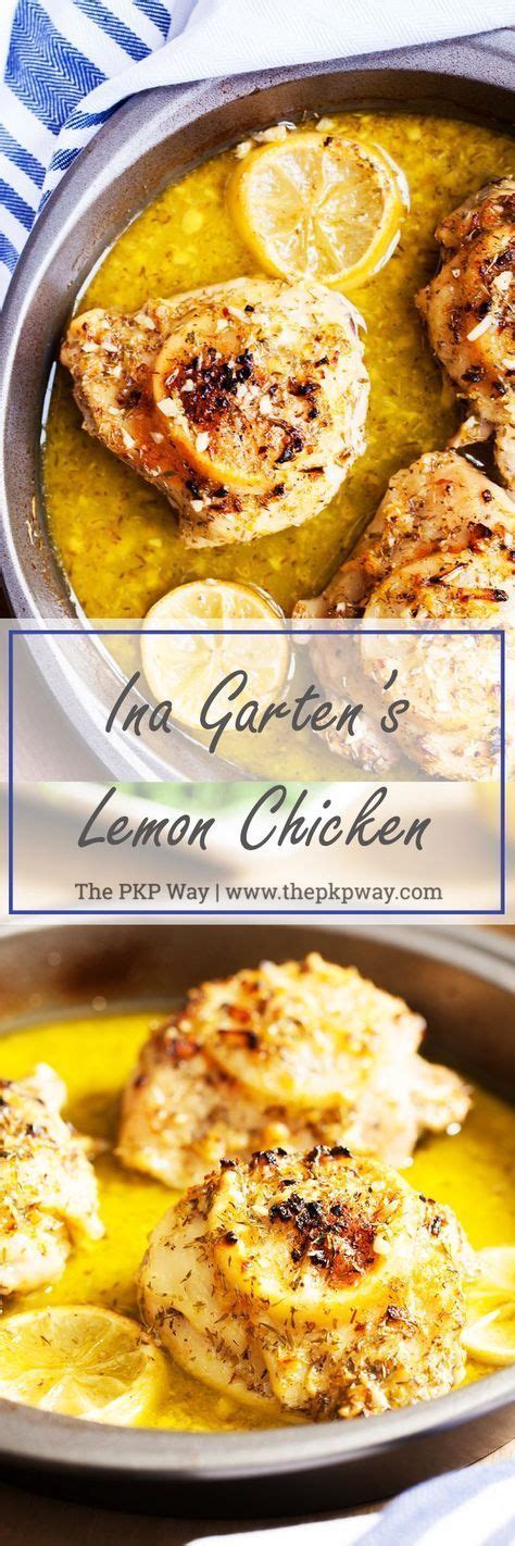 Whisk together the lemon juice, olive oil, salt, pepper, and thyme. Ina Garten's Lemon Chicken | Recipe | Food network recipes, Chicken recipes, Ina garten lemon ...