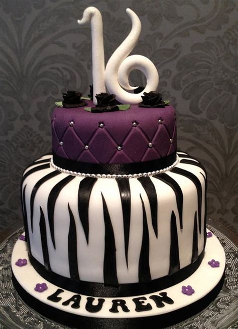 The wolfenoot full moon cake can be seen here. Glamourous 16th Birthday Cake - cake by Nina Stokes - CakesDecor