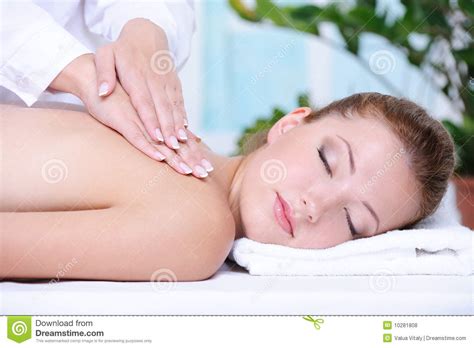 Enjoy massive discounts on the best massage & relaxation products: Woman Getting Back Massage And Relaxation Royalty Free ...