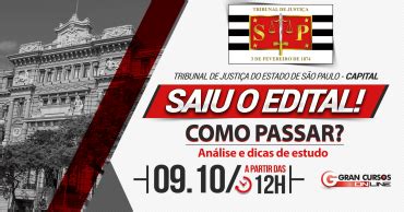 São 400 vagas para a capital e 445 vagas para o interior (todas as regiões. Como Passar? TJSP - Capital Saiu o Edital