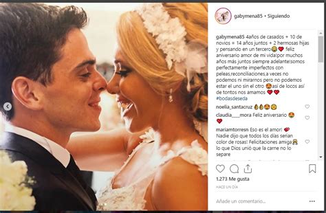 Los quiere gabi., escribió gabriela hernández guerra, antes de suicidarse. Gaby Mena y su marido celebraron las "bodas de seda"