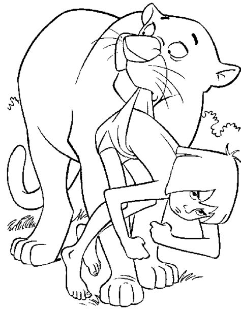 She untrusted him to a family of wolves. Jungle Book Coloring Pages - Best Coloring Pages For Kids