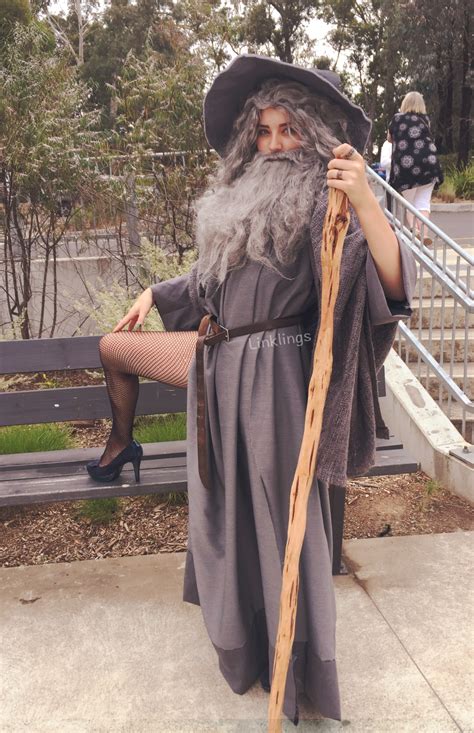 80 year old woman stuck in 18 month old body about two months before halloween i got this idea, i actually had already bought her a monkey costume to wear on halloween but this idea was way better and she was at the best age for it to be super cute. This woman's Sexy Gandalf costume is serious Halloween goals