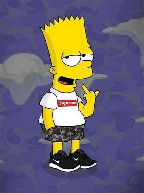 Bart simpson cartoon wallpapers wallpaper cave. Supreme X Bart Simpson Wallpaper HD for Android - APK Download
