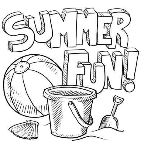 Kids all ages will love these! Summer Fun Coloring Page - KidsPressMagazine.com | Summer ...