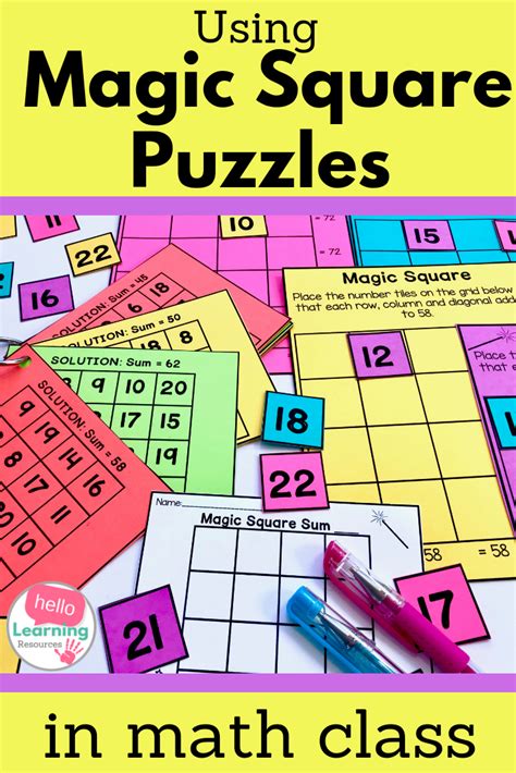 Magic square 15 puzzle is a free app for android published in the puzzle & word games list of apps, part of games & entertainment. Magic Square Puzzles | Magic squares math, Math fact ...