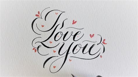 Before you can write cursive letters, you have to know what they look like. how to write in calligraphy for beginners - I love you ...