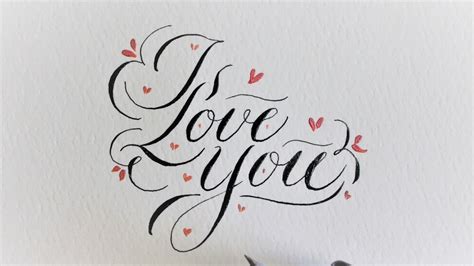 A fancy, doodley, modern calligraphy font with swashes galore. how to write in calligraphy for beginners - I love you ...